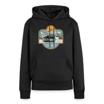 Camping Im Freien Ist Das Bessere Altersheim - Frauen Premium Bio Hoodie - Schwarz - Vorne - Julia (174cm)