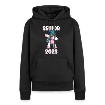 Senior 2023 Dabbing Dab de 2023 Seniors Graduation - Sweat à capuche Premium bio Femme - noir - Devant - Julia (174cm)