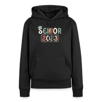 Senior 2023 Dabbing Dab de 2023 Seniors Graduation - Sweat à capuche Premium bio Femme - noir - Devant - Julia (174cm)