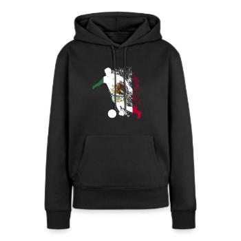 Coupe du monde de l’équipe nationale du Mexique - Sweat à capuche Premium bio Femme - noir - Devant - Julia (174cm)
