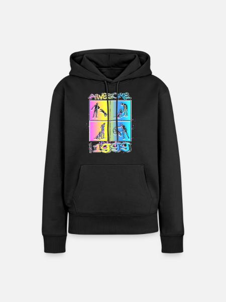 Awesome since 1999. Agility, Hundetraining - Frauen Premium Bio Hoodie - Schwarz