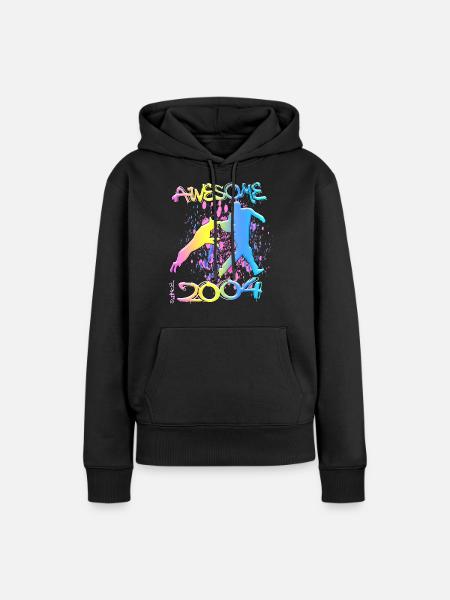 Awesome since 2004. Agility, Hundetraining - Frauen Premium Bio Hoodie - Schwarz