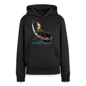 Penalty Killer Floorball v2-blue - Frauen Premium Bio Hoodie - Schwarz - Vorne - Julia (174cm)