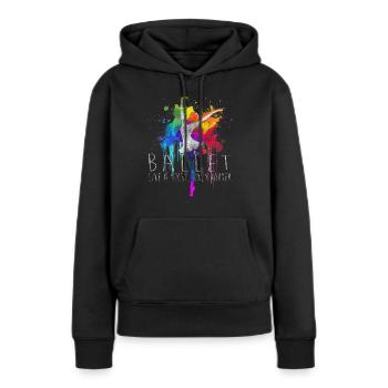 Ballet: Like a sport, only harder. Dancer Classic - Women’s Premium Organic Hoodie - black - Front - Julia (174cm)