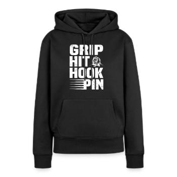 Arm Wrestler - Frauen Premium Bio Hoodie - Schwarz - Vorne - Julia (174cm)