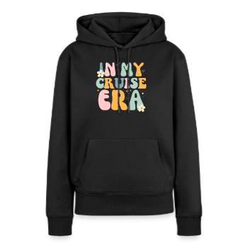 In meiner Kreuzfahrt-Ära / Urlaub für Hochsee- und Schiffsliebhaber - Frauen Premium Bio Hoodie - Schwarz - Vorne - Julia (174cm)