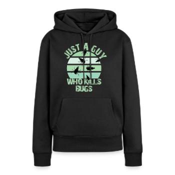 Kammerjäger - Frauen Premium Bio Hoodie - Schwarz - Vorne - Julia (174cm)