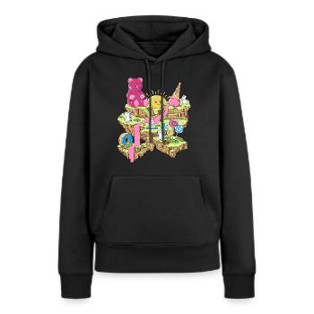 Sweet Wonderland - Women’s Premium Organic Hoodie - black - Front - Julia (174cm)
