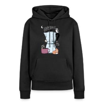 The Nocturnals Secret Power - Women’s Premium Organic Hoodie - black - Front - Julia (174cm)