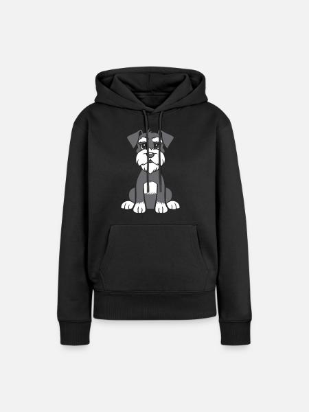 Schnauzer - Frauen Premium Bio Hoodie - Schwarz