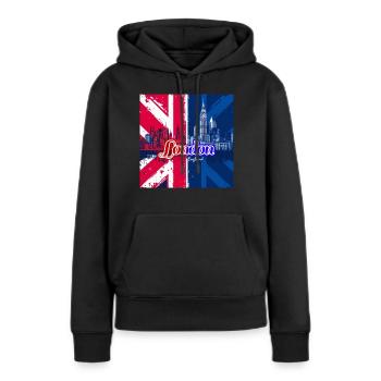 Explore London Style - Gift It Now! - Women’s Premium Organic Hoodie - black - Front - Julia (174cm)