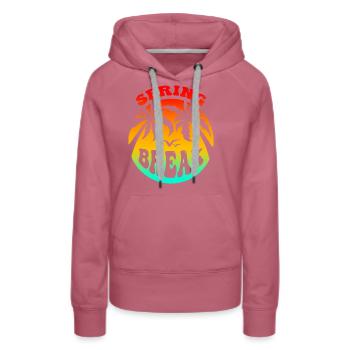 Spring Break - Women’s Premium Organic Hoodie - mauve - Front - Isabella (175cm)