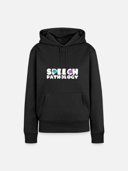 Logopäde Sprachtherapie Sprachtherapeut - Frauen Premium Bio Hoodie - Schwarz