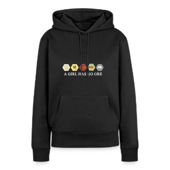 Jeu de société Jeu de société Joueur Cadeau de jeu de société - Sweat à capuche Premium bio Femme - noir - Devant - Julia (174cm)