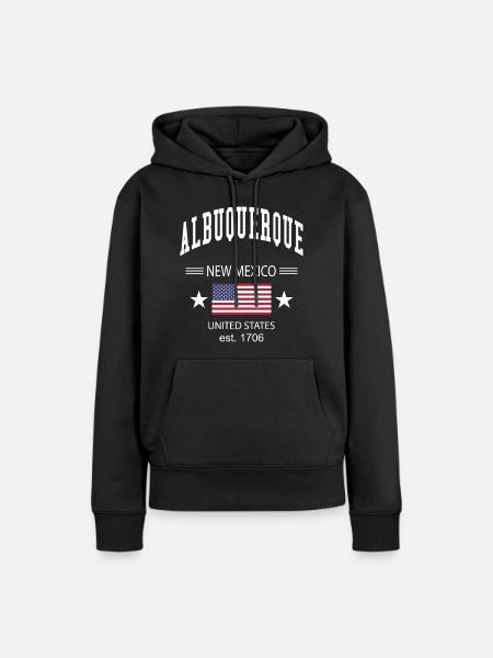 Albuquerque - Frauen Premium Bio Hoodie - Schwarz