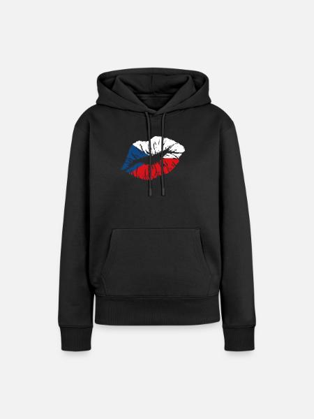 Tschechien - Frauen Premium Bio Hoodie - Schwarz