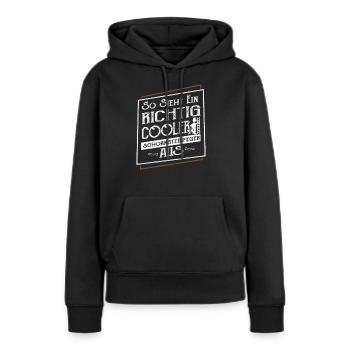 Schornsteinfeger - Frauen Premium Bio Hoodie - Schwarz - Vorne - Julia (174cm)