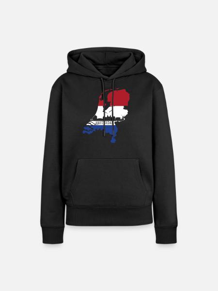 Amsterdam - Frauen Premium Bio Hoodie - Schwarz