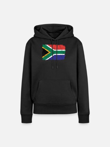 Südafrika - Frauen Premium Bio Hoodie - Schwarz