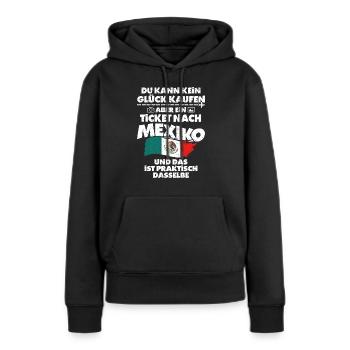 Mexiko - Frauen Premium Bio Hoodie - Schwarz - Vorne - Julia (174cm)