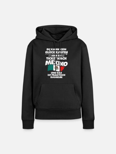 Mexiko - Frauen Premium Bio Hoodie - Schwarz