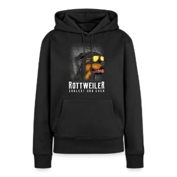 rottweiler - Sweat à capuche Premium bio Femme - noir - Devant - Julia (174cm)