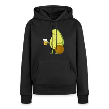 Avocado - Frauen Premium Bio Hoodie - Schwarz - Vorne - Julia (174cm)