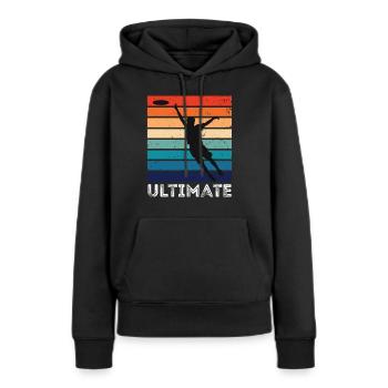 Frisbee - Frauen Premium Bio Hoodie - Schwarz - Vorne - Julia (174cm)