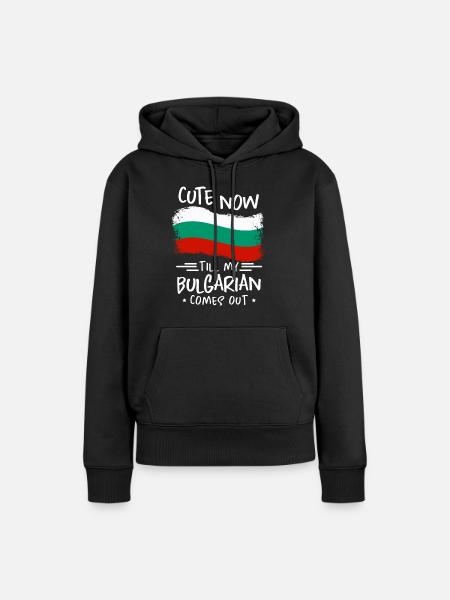 Bulgarien - Frauen Premium Bio Hoodie - Schwarz