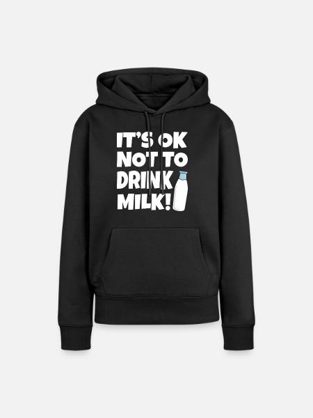 Milch - Frauen Premium Bio Hoodie - Schwarz