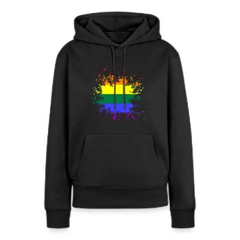 LGBTQ Pride Month - Frauen Premium Bio Hoodie - Schwarz - Vorne - Julia (174cm)