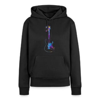 Guitar Splash Guitar Player Gift Guitare électrique - Sweat à capuche Premium bio Femme - noir - Devant - Julia (174cm)