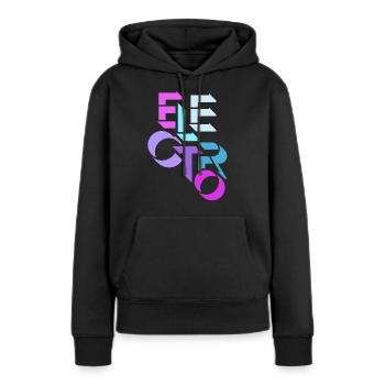 Electro Muisk, DJ, House Electro Charts - Sweat à capuche Premium bio Femme - noir - Devant - Julia (174cm)