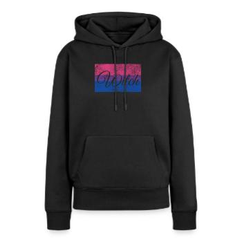 Bi Witch - Lesbian - Bi Flag - Bi Witch Flag - Frauen Premium Bio Hoodie - Schwarz - Vorne - Julia (174cm)