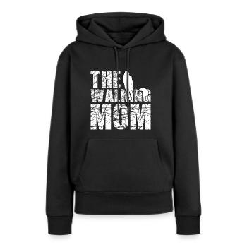 The walking mom - Women’s Premium Organic Hoodie - black - Front - Julia (174cm)