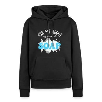 Seife Herstellen Handgemachte Seife - Frauen Premium Bio Hoodie - Schwarz - Vorne - Julia (174cm)