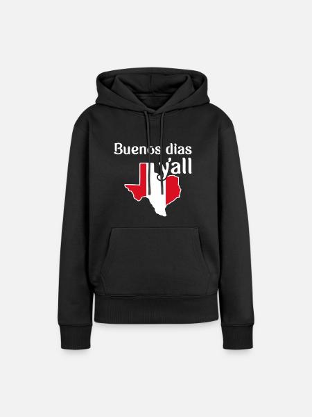 Peruanisch-texanisches Design für Einwanderer - Frauen Premium Bio Hoodie - Schwarz