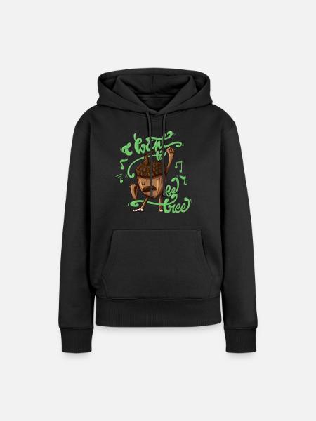 Baum sein - Frauen Premium Bio Hoodie - Schwarz