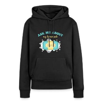 Seife Herstellen Handgemachte Seife - Frauen Premium Bio Hoodie - Schwarz - Vorne - Julia (174cm)