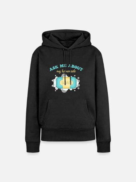 Seife Herstellen Handgemachte Seife - Frauen Premium Bio Hoodie - Schwarz