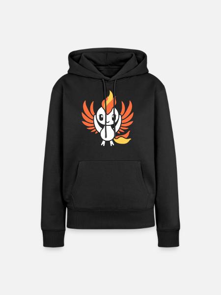 Phönix - Frauen Premium Bio Hoodie - Schwarz