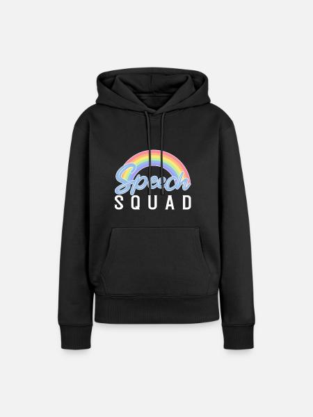 Sprachtherapie Sprachtherapeut - Frauen Premium Bio Hoodie - Schwarz