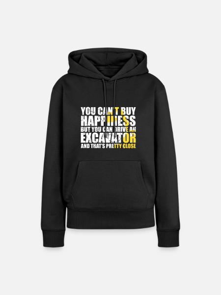 Baggerführer für Bagger und Sandbagger - Frauen Premium Bio Hoodie - Schwarz