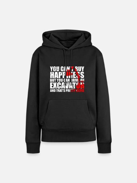 Bagger Design für Baggerfahrer - Frauen Premium Bio Hoodie - Schwarz