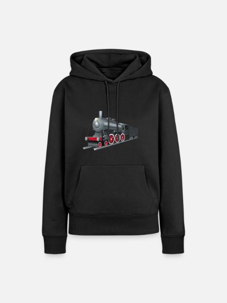 Zug - Dame Premium hoodie, økologisk bomuld - sort
