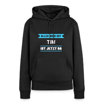 Tim Name Design für stolze Tims - Frauen Premium Bio Hoodie - Schwarz - Vorne - Julia (174cm)
