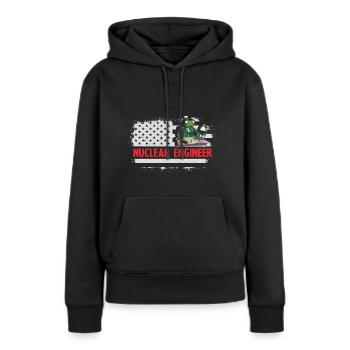 Kernenergie Spruch für Kernenergie - Frauen Premium Bio Hoodie - Schwarz - Vorne - Julia (174cm)