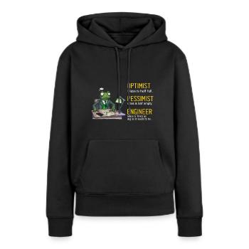 Kernenergie Spruch für Kernenergie - Frauen Premium Bio Hoodie - Schwarz - Vorne - Julia (174cm)