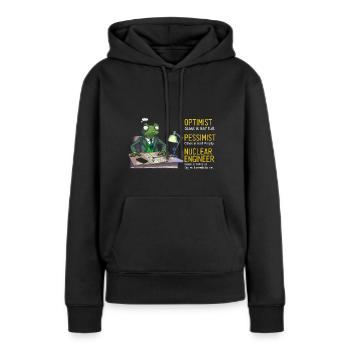 Nuklearingenieur für Kernkraftwerk und Kernenergie - Frauen Premium Bio Hoodie - Schwarz - Vorne - Julia (174cm)