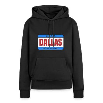 Dallas Texas Lone Star State Design pour fier - Sweat à capuche Premium bio Femme - noir - Devant - Julia (174cm)